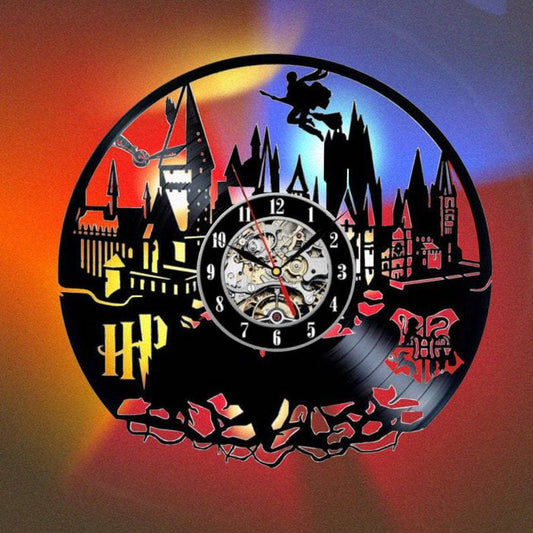 Harry Potter Vinyl Wall Clock with LED Night Light