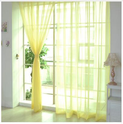 Modern White Tulle Window Curtain for Living Room, Bedroom & Bathroom