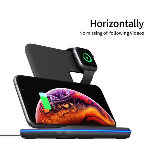 iPhone Watch Headset Wireless Charger Stand For iPhone-Bieg&#39;s Products