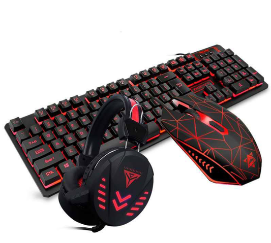 VX7 Waterproof LED Keyboard Mouse Headset Gaming set-Bieg&#39;s Products