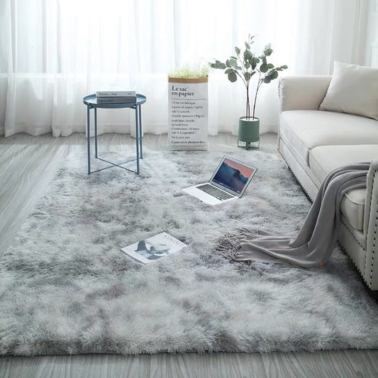 Grey Carpet: Soft, Anti-Slip, Water Absorbent - Ideal for Living Room & Bedroom